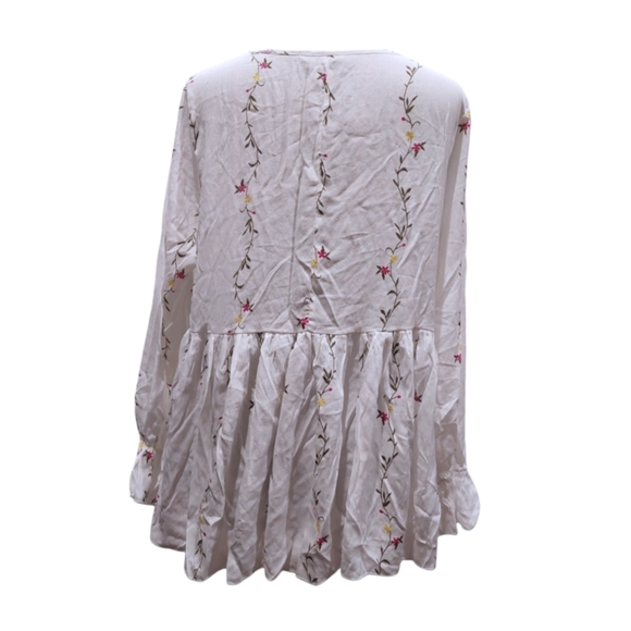 Shein Plus Floral Peplum Blouse - Picture 3 of 4